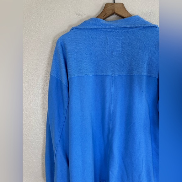 Aerie Starry Skies Open Neck Oversized Sweatshirt Blue Small $65 - Picture 12 of 15